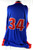 2007-08 Detroit Pistons #34 Game Issued Blue Jersey 50th Patch 56 DP85989