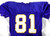 2012 Minnesota Vikings #81 Game Used Purple Practice Jersey 52 DP86510