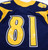 North Carolina A&T State Aggies #81 Game Issued Navy Jersey L DP24751