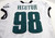 2017 Philadelphia Eagles Bruce Hector #98 Game Used White Practice Jersey 56 57