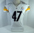 2013 Pittsburgh Steelers Peter Tuitupou #47 Game Issued White Jersey 46 DP21312