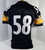 1998 Pittsburgh Steelers #58 Game Issued Black Jersey 48 DP21325