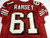 2003 San Francisco 49ers Arkee Whitlock #29 Game Used Red Jersey 42 DP30875