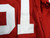 2009 San Francisco 49ers Sealver Siliga #61 Game Issued Red Jersey 48 DP30853