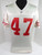 Late 1980s Early 1990s San Francisco 49ers #47 Game Used White Jersey 48 709