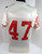Late 1980s Early 1990s San Francisco 49ers #47 Game Used White Jersey 48 709