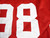 Late 80s Early 90s San Francisco 49ers #98 Game Used Red Jersey 50 DP26883