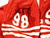 Late 80s Early 90s San Francisco 49ers #98 Game Used Red Jersey 50 DP26883
