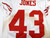 2011 San Francisco 49ers Colin Jones #43 Game Issued White Jersey 44 DP41579