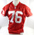 Late 80s Early 90s San Francisco 49ers #76 Game Issued Red Jersey 52 DP26871