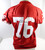 Late 80s Early 90s San Francisco 49ers #76 Game Issued Red Jersey 52 DP26871