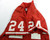 1990s San Francisco 49ers #24 Game Used Red Jersey DP34742