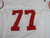 1995 San Francisco 49ers #77 Game Issued White Jersey 52 DP32935