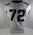 2015-18 Texas Christian Uni TCU Horned Frogs #72 Game Issued White FB Jersey 82