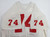 Late 1980s Early 1990s San Francisco 49ers #74 Game Used White Jersey 56 708