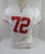 1995 San Francisco 49ers Oliver Barnett #72 Game Issued White Jersey 50 DP34396
