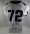 2015-18 Texas Christian TCU Horned Frogs #72 Game Issued White FB Jersey 84