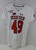 2019 Texas Tech Red Raiders Michael Barden #49 Game Used White Jersey 150 P NP 2