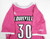 Womens Uni of Louisville Cardinals #30 Game Used Pink Jersey BCA Lacrosse L 546