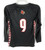 Womens Uni of Louisville Cardinals #9 Game Used LS Black Jersey Lacrosse XL 694
