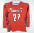Womens Uni of Louisville Cardinals #27 Game Used LS Red Jersey Lacrosse L 511