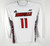 Womens Uni of Louisville Cardinals #11 Game Used LS White Jersey Lacrosse M 600