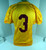 Virginia Tech Hokies #3 Game Used Yellow Practice Jersey L DP44649