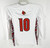 Womens Uni of Louisville Cardinals #10 Game Used LS White Jersey Lacrosse M 601