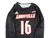 Womens Uni of Louisville Cardinals #16 Game Used LS Black Jersey Lacrosse M 703