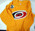 Carolina Hurricanes Game Used Yellow Practice Jersey 56 DP32430