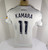 2018 LA Galaxy Ola Kamara #11 Game Used Sign White Jersey Yellow Ribbon 312