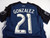 2019 LA Galaxy Giancarlo Gonzalez #21 Game Used Signed Black Jersey Ribbon M 69