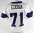 2024 Dallas Cowboys Chuma Edoga #71 Game Used White Practice Jersey 58 717