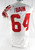 2008 New York Giants Andrew Bain #64 Game Used White Jersey Pre Season 46 797