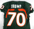 2006-08 Miami Hurricanes AJ Trump #70 Game Used Green Jersey Football 44 808
