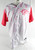 2023 Clearwater Threshers #21 Game Issued White Jersey Breast Cancer 48 874