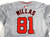2024 Washington Nationals Drew Millas #81 Game Issued Pos Used Grey Jersey 46 43