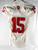 2013 Indiana Hoosiers #15 Game Used White Jersey Arena Football M 232
