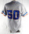 2022-24 Durham Bulls #50 Game Used Grey Jersey Name Plate Removed 44 565