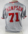 2022 Washington Nationals Mason Thompson #71 Game Issued P Used Grey Jersey 50 6
