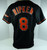 Baltimore Orioles Cal Ripken Jr #8 Authentic Black Jersey Russell Athletic 48 9