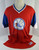 1996-97 Philadelphia 76ers Joe Courtney #21 Game Used Red Shooting Shirt 2XL 041