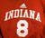 2007-08 Indiana Hoosiers #8 Game Used Red Jersey S DP64817