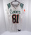 Miami Hurricanes #81 Game Used White Practice Jersey L DP41727