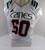 Miami Hurricanes #60 Game Used White Practice Jersey XL DP52742