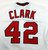 1989 California Angels Terry Clark #42 Game Issued White Jersey ASG P Removed 9
