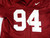 1990s Alabama Crimson #94 Game Issued Red Practice Jersey XL 161