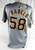 2024 Pittsburgh Pirates Mike Rabelo #58 Game Issued Pos Used Grey Jersey 46 712