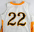 Long Beach State Dirtbags #22 Game Used White Jersey Basketball L 605