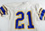 1994 San Jose State Spartans #21 Game Used White Jersey 125th Patch Football 074